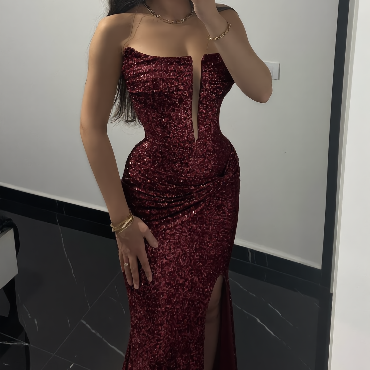 Mermaid Sequin Evening Gown — Considered