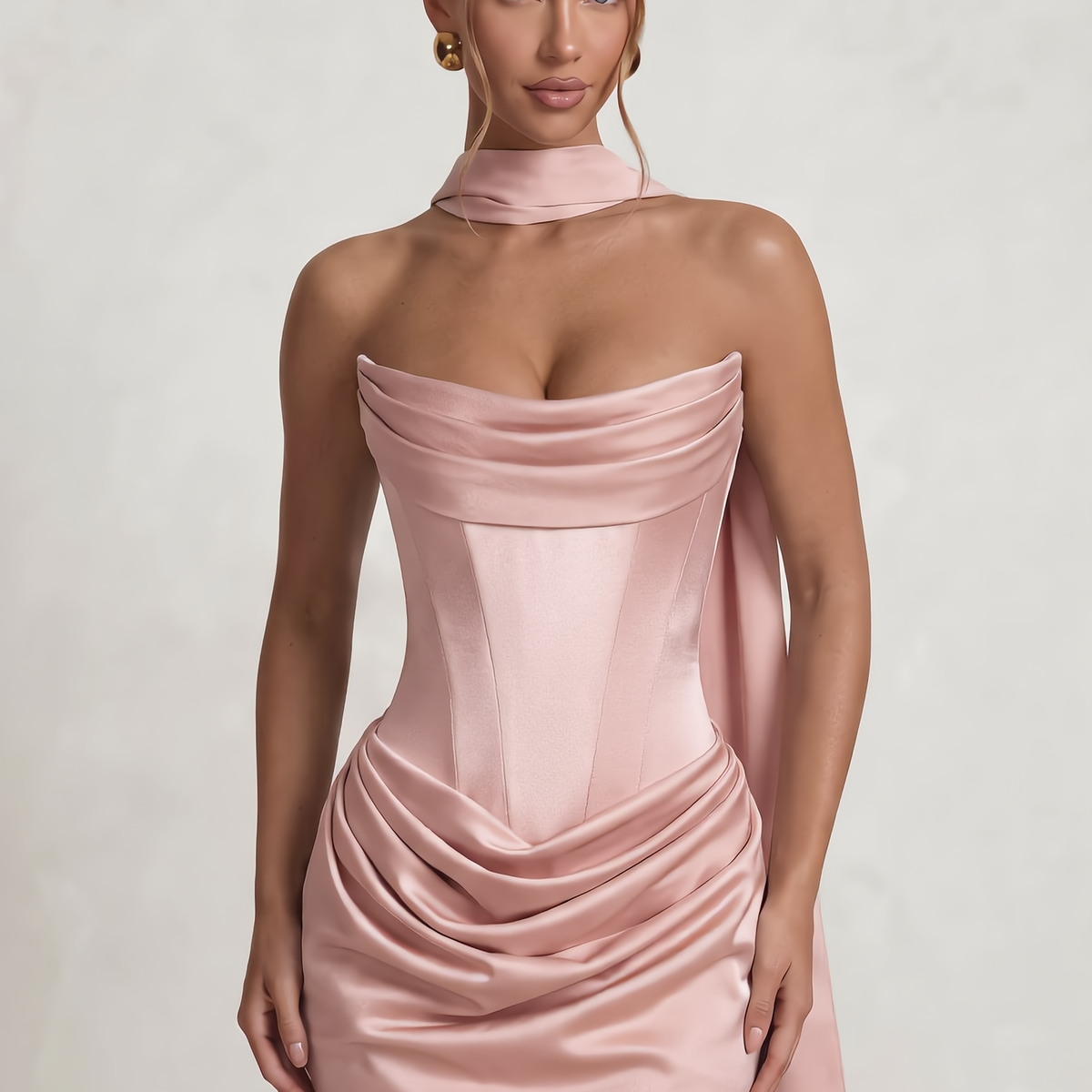 Sheath Satin Homecoming Dress