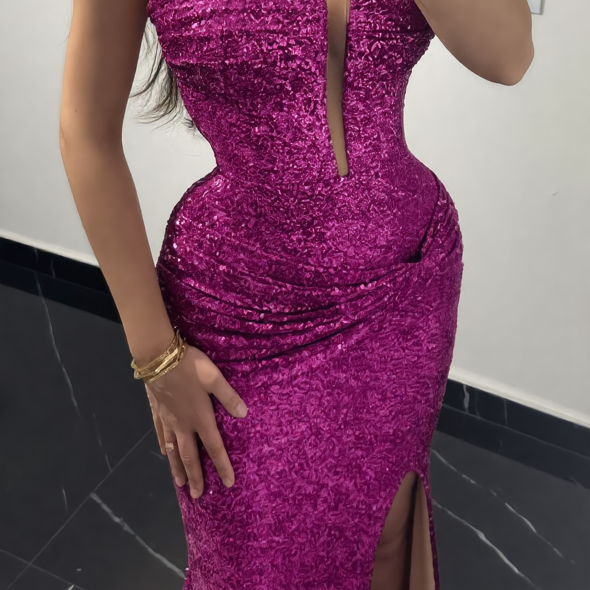 Mermaid Sequin Evening Gown — Considered
