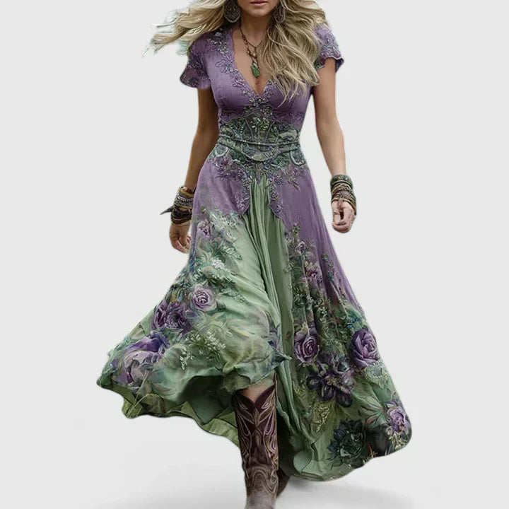 Floral Bohemian Maxi Dress