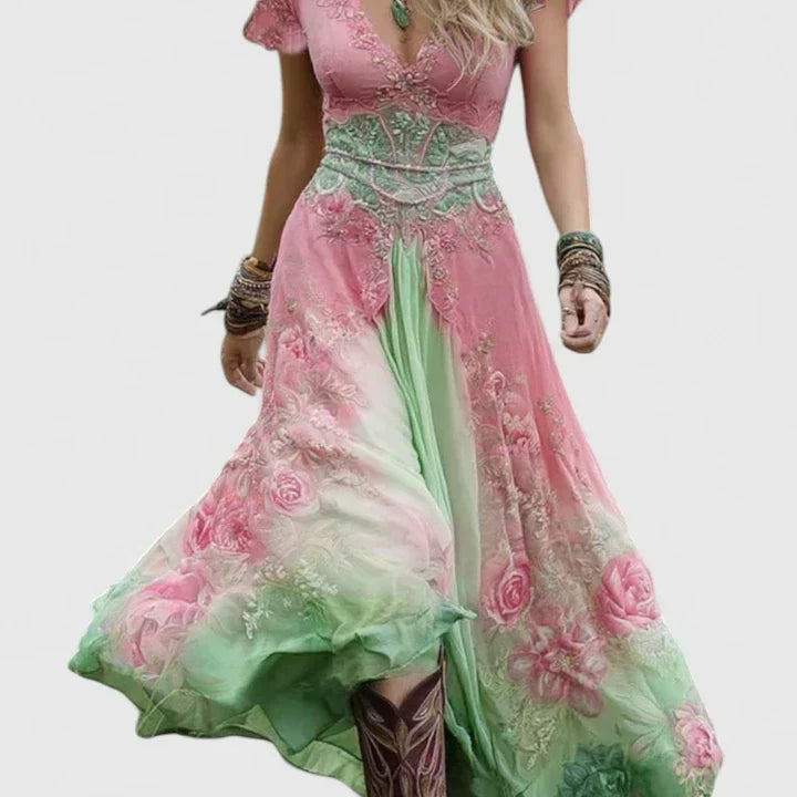Floral Bohemian Maxi Dress