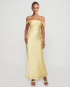 Off-Shoulder Ruched Maxi Dress