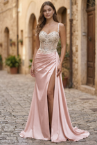 Mermaid Satin Prom Dress