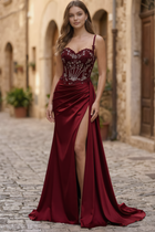 Mermaid Satin Prom Dress