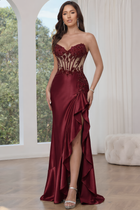 Mermaid Satin Prom Dress — Sweetheart