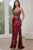 Mermaid Satin Prom Dress — Sweetheart