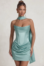Sheath Satin Homecoming Dress