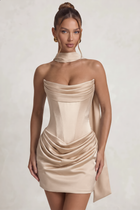 Sheath Satin Homecoming Dress