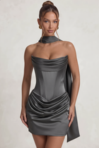 Sheath Satin Homecoming Dress