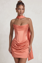 Sheath Satin Homecoming Dress