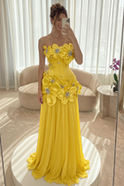 A-Line Chiffon Formal Gown