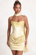 Sheath Satin Homecoming Dress