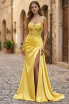 Mermaid Satin Prom Dress