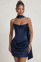 Sheath Satin Homecoming Dress