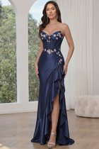 Mermaid Satin Prom Dress — Sweetheart