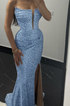 Mermaid Sequin Evening Gown — Considered