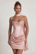 Sheath Satin Homecoming Dress