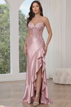 Mermaid Satin Prom Dress — Sweetheart