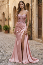 Mermaid Satin Prom Dress