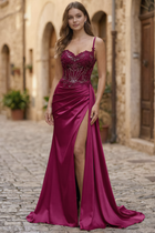 Mermaid Satin Prom Dress