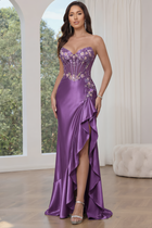Mermaid Satin Prom Dress — Sweetheart