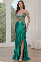 Mermaid Satin Prom Dress — Sweetheart