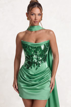 Sheath Satin Homecoming Dress