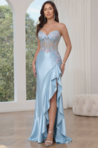 Mermaid Satin Prom Dress — Sweetheart