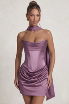 Sheath Satin Homecoming Dress