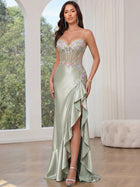 Mermaid Satin Prom Dress — Sweetheart