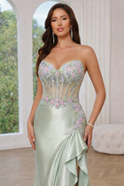 Mermaid Satin Prom Dress — Sweetheart