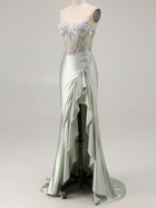 Mermaid Satin Prom Dress — Sweetheart