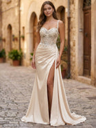 Mermaid Satin Prom Dress