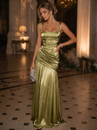 A-Line Satin Evening Gown