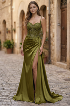 Mermaid Satin Prom Dress