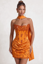 Sheath Satin Homecoming Dress