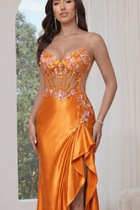 Mermaid Satin Prom Dress — Sweetheart