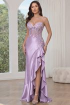 Mermaid Satin Prom Dress — Sweetheart