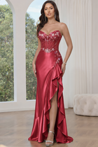 Mermaid Satin Prom Dress — Sweetheart