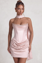 Sheath Satin Homecoming Dress