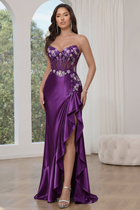 Mermaid Satin Prom Dress — Sweetheart