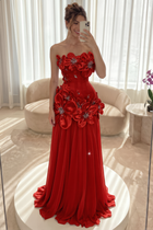 A-Line Chiffon Formal Gown