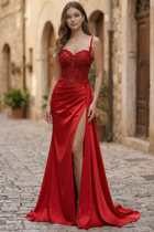Mermaid Satin Prom Dress