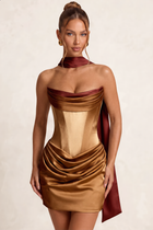 Sheath Satin Homecoming Dress