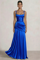 A-Line Satin Evening Gown