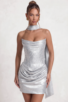 Sheath Satin Homecoming Dress