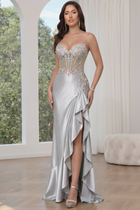 Mermaid Satin Prom Dress — Sweetheart