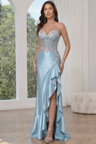 Mermaid Satin Prom Dress — Sweetheart