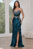 Mermaid Satin Prom Dress — Sweetheart