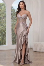 Mermaid Satin Prom Dress — Sweetheart